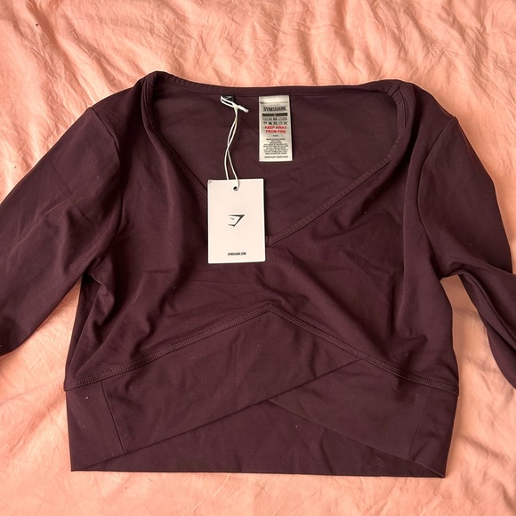 GymShark Crossover Long Sleeve Top - Picture 1 of 3